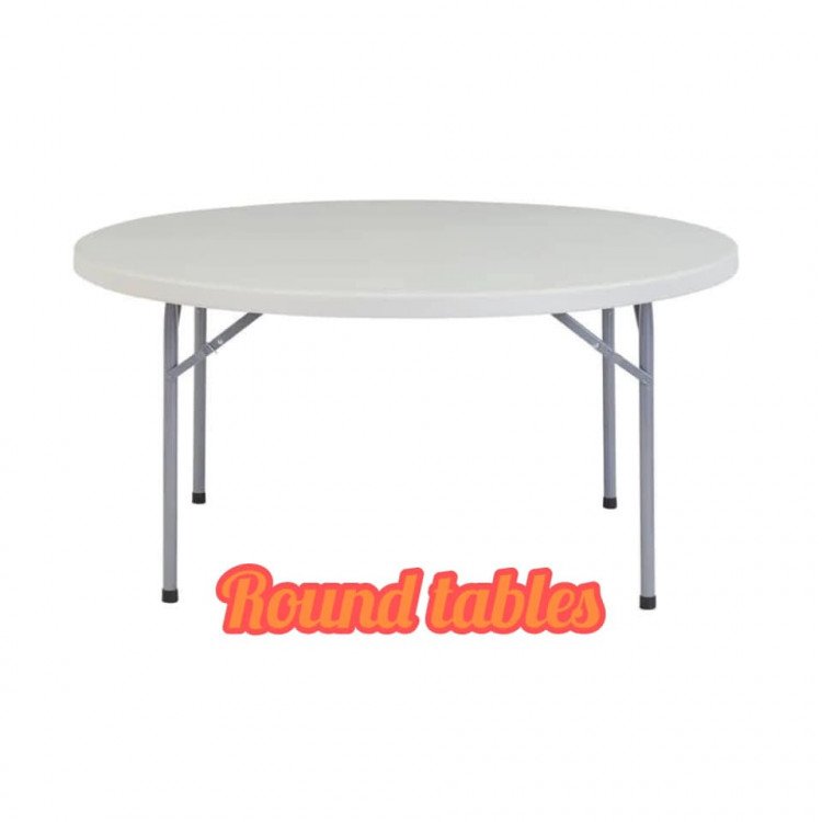 Circle tables for online rent