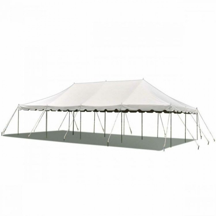 20' x 40' Standard Canopy Pole Tent - White