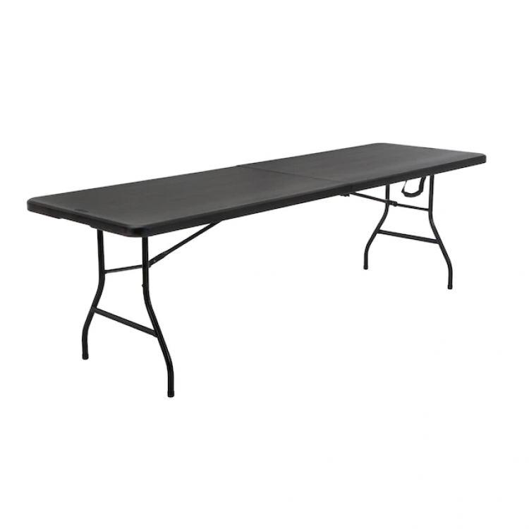 8ft folding table (black)