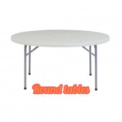 6' round tables