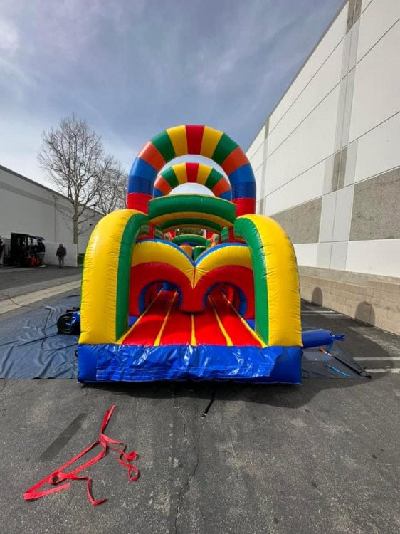 38FT rainbow obstacle course