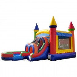 303631504 1250632025688400 3909353412049795010 n 1673231298 Modern Rainbow Water Slide Bounce House Combo