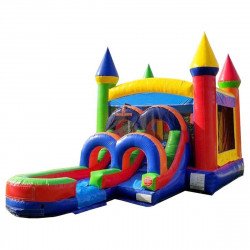 305402303 1250631995688403 1349596041975109466 n 1673231298 Modern Rainbow Water Slide Bounce House Combo